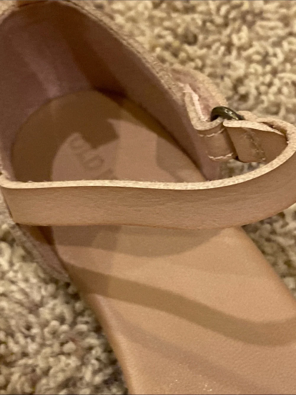 Old Navy Mauve Pink Ankle-Strap Flats